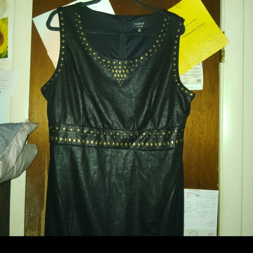 TORRID Vegan Leather Bodycon Dress - Picture 2 of 7